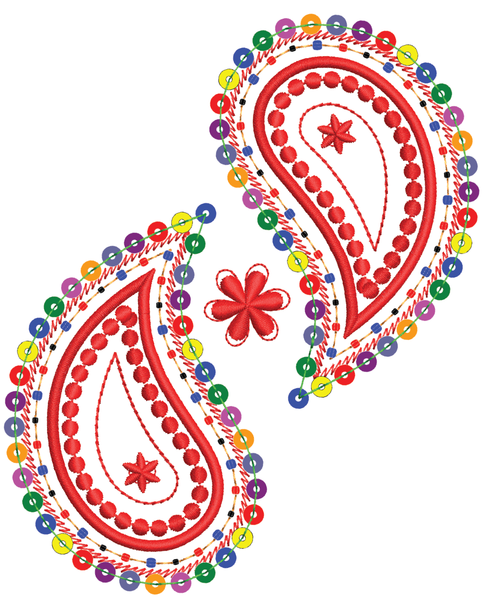 Embroidery Crane